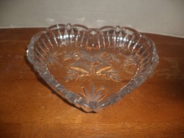 Mikasa Cut Glass Heart Candy Dish - £19.98 GBP