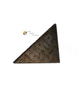 (4) TRAILER STEP; FENDER; CORNER DIAMOND PLATE BRACKETS 11ga WELD ON 100... - $106.96 CAD