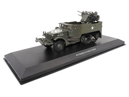 White M16 Multiple Gun Motor Carriage Olive Drab United States Army 1/43 Diecast - £42.35 GBP