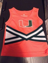 Colosseum girls Cheerleader Top Tank top Shirt XS (4-5) Miami Hurricanes... - £13.54 GBP