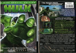 Hulk, 2 Disc Widescreen Sp Ed Dvd Jennifer Connelly Universal Video New Sealed - £7.95 GBP