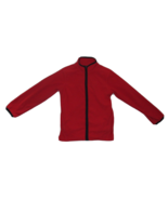 OshKosh B’Gosh Boy Girl Size 12 Fleece Full Zip Pullover Jacket ~ Red Bl... - $9.42