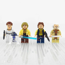 4pcs Star Wars Medal Ceremony Han Solo Luke Leia Jan Dodonna Minifigures Set - £10.14 GBP