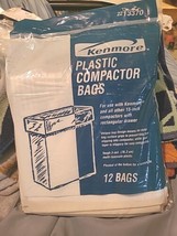 NEW Plastic Trash Compactor Bags Pack Of 12 For 15&quot; Rectangular Drawer 2... - $18.35