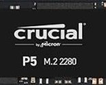 Crucial P5 2TB 3D NAND NVMe Internal Gaming SSD, up to 3400MB/s - CT2000... - £338.98 GBP