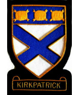 KIRKPATRICK SCOTTISH CLAN NAME BADGE NEW HAND EMBROIDERED CP MADE - GOOD... - $238.09 MXN