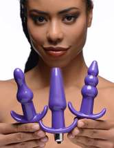 Thrill Trio Anal Plug Set - Purple - £25.73 GBP