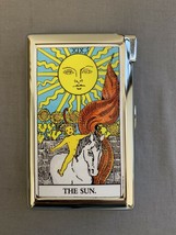 Cool Sun Tarot Card Cig  Joint Storage Case W/Built in Butane Lighter - £30.42 GBP