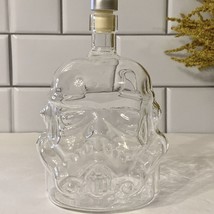 Star Wars Stormtrooper Helmet Decanter Bottle Clear Glass Whiskey Liquor Empty - £11.75 GBP