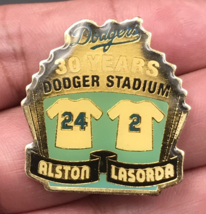1992 Unocal Dodger Managers Walt Alston Tommy Lasorda LA Dodgers Pin #5 - $7.69