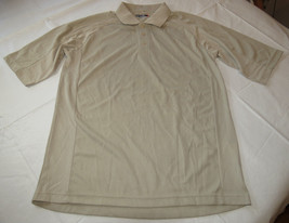 Sport Tek by Port Authority Polo shirt short sleeve M md medium Mens tan - £10.11 GBP