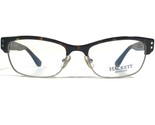 Hackett HEB067 11 Brille Rahmen Schildplatt Silber Rechteckig 53-18-145 - £36.39 GBP