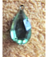 Arctic blue teardrop pendant - 7/8&quot; tall - £3.12 GBP