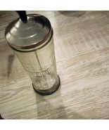 Vintage Barber Salon Barbicide Disinfectant Comb Glass Jar with rubber base - $14.03