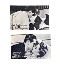 Vintage Postcard Couple Kissing Lot of 2 Black and White Lovers Made in ... - $147.62 MXN