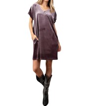 Kori Velour V-Neck Dress Size S - $20.79