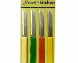 FIXWELL Stainless Steel Knife Set Assorted Color Vegetable Kitchen Uses ... - $8.54