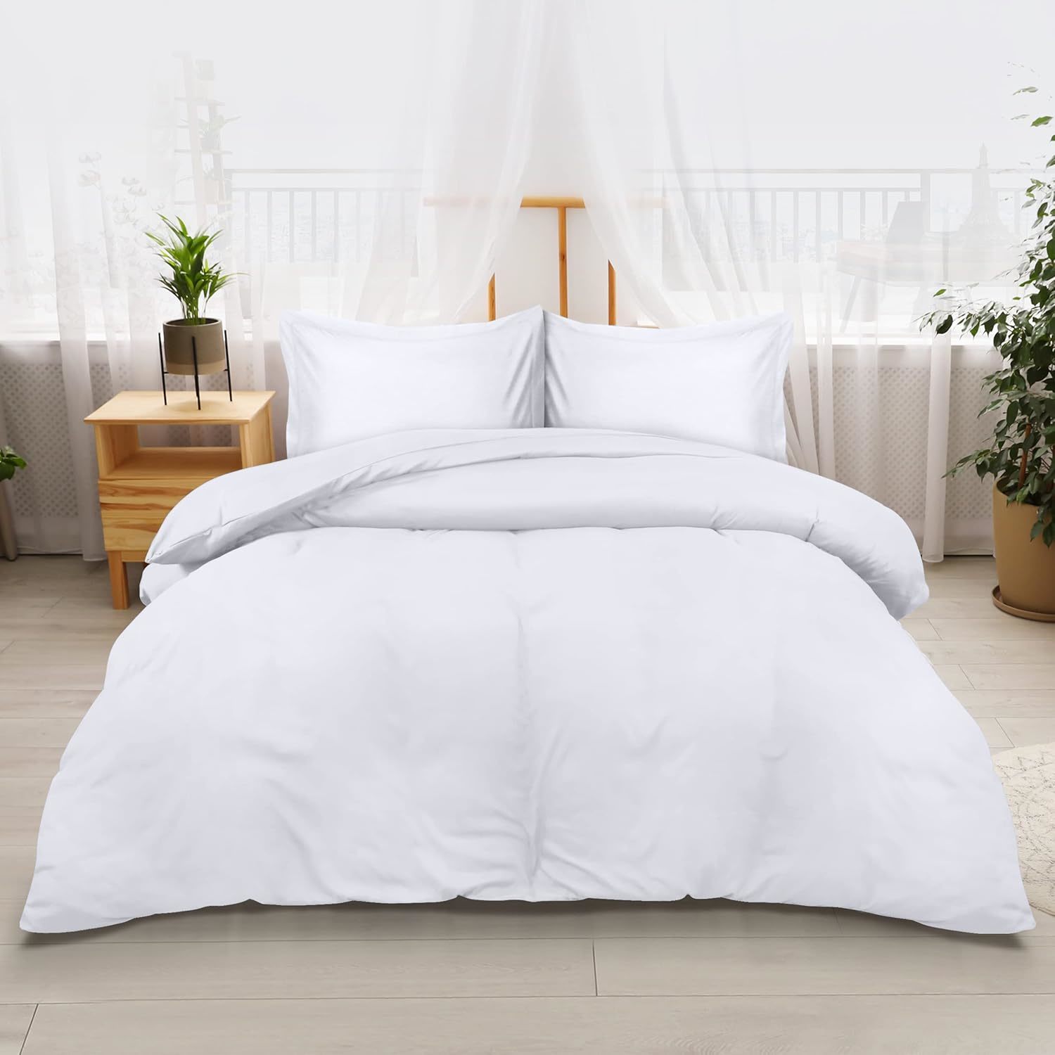 Utopia Bedding Duvet Cover Queen Size - 1 Duvet Cover With 2, Queen, White - $34.93