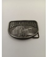 Vintage Raleigh Lights Cigarette Semi Truck Trucker Belt Buckle Tobacco - $9.70