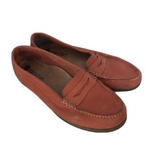 ERIC MICHAEL Womens Shoes BELLA Suede Leather Penny Loafers Orange 41 / ... - $19.19
