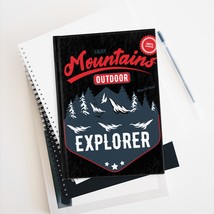 Adventure-Themed Hardcover Journal Mountains Outdoor Explorer Journal - £21.40 GBP