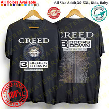 Creed With 3 Doors Down Summer Of &#39;99 On Tour 2024 T-shirt All Size Adult S-5XL - £19.48 GBP+
