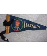 Vintage Small Illinois Souvenir Felt Pendant - $4.09 CAD