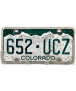 Colorado License Plate 652-UCZ – White Mountain Design - $10.00