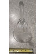 Large Maybe Crystal Bell Pirate Ship Etched Bell - $9.90