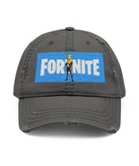 Embroidered Distressed Dad Hat, Agent Peely Fortnite Gamer Cap, Video Ga... - $368.39 MXN