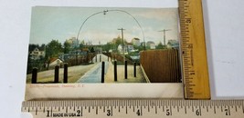 Antique 1900s Colored Postcard Promenade Street Scene Ossining Ny Rppc B4 - £5.29 GBP