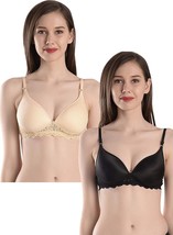 Bra Pack Of 2 Bras Sets Women&#39;s Cotton Padded Bra Girls Non Wired Push Up Bras - $18.98