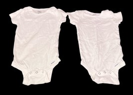 Gerber Baby Onesies Lot of 4 White Bodysuits 3-6 Months Short Sleeve image 7
