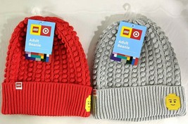 Adult LEGO Target Collection Minifigure Patch Beanie Hat One Size in Gra... - $10.49