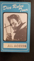 ANDREW DICE CLAY - RULES TOUR  ROSEMONT, ILLINOIS ORIGINAL CLOTH BACKSTA... - $10.00