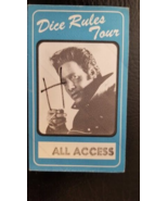 ANDREW DICE CLAY - RULES TOUR  ROSEMONT, ILLINOIS ORIGINAL CLOTH BACKSTA... - $186.40 MXN