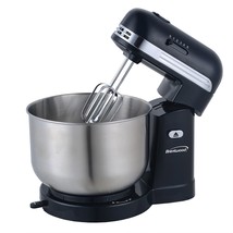 Brentwood 5 Speed Stand Mixer with 3.5 Quart Stainless Steel Mixing Bowl in Bla - $91.05