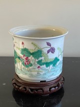 Antique Lovely Chinese Porcelain Jardiniere Planter with Jian Ding Export Seal - £781.47 GBP