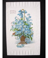1900&#39;s Embossed Birthday Greetings Postcard, Antique Embossed Birthday P... - $189.88 MXN