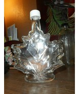 Maple Leaf Shaped Bottle Glass Syrup Empty Bottle with White Lid/25cl 48mm - £15.95 GBP