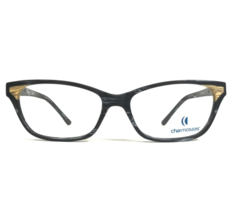 Charmossas Eyeglasses Frames Accra BKBE Black Marble Brown Wood Grain 53-16-135 - £102.71 GBP
