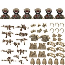 6PCS Modern City SWAT Ghost Commando Special Forces Army Soldier Figures K179 - £20.71 GBP