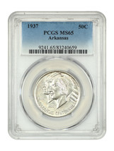 1937 50C Arkansas PCGS MS65 - £219.74 GBP