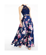 Glitter Lace Crop Top and Floral Skirt Set Size 1 New with Tags  - £53.53 GBP