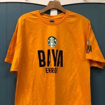 Starbucks Baya Energy T-Shirt Adult Sz XL Bright Orange Promotional Merm... - £18.20 GBP