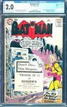Batman #121 (1959) CGC 2.0 -- 1st &amp; origin of Mr. Freeze (Mr. Zero); Bill Finger - £1,365.30 GBP