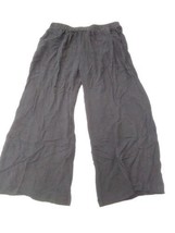 C.Cline Black Scrunch Waist Wide-Leg Pants XL - £7.02 GBP