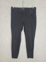Maurices Women&#39;s Jeans M Jeans Black Mid Rise Skinny 14W - $14.26