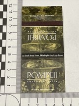 Vintage Matchbook Cover  Pompeii cucina d’ italia Philadelphia Penn gmg Unstruck - £9.92 GBP