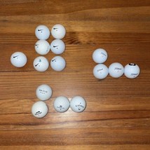 Golf Balls Mixed Lot 15 Balls Nike Titleist Callaway Slazenger Top Flite Wilson - £11.00 GBP
